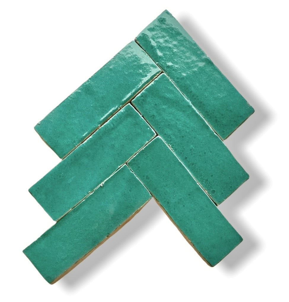 Zellige Bejmat ES-BJ-05 Vert Oceon