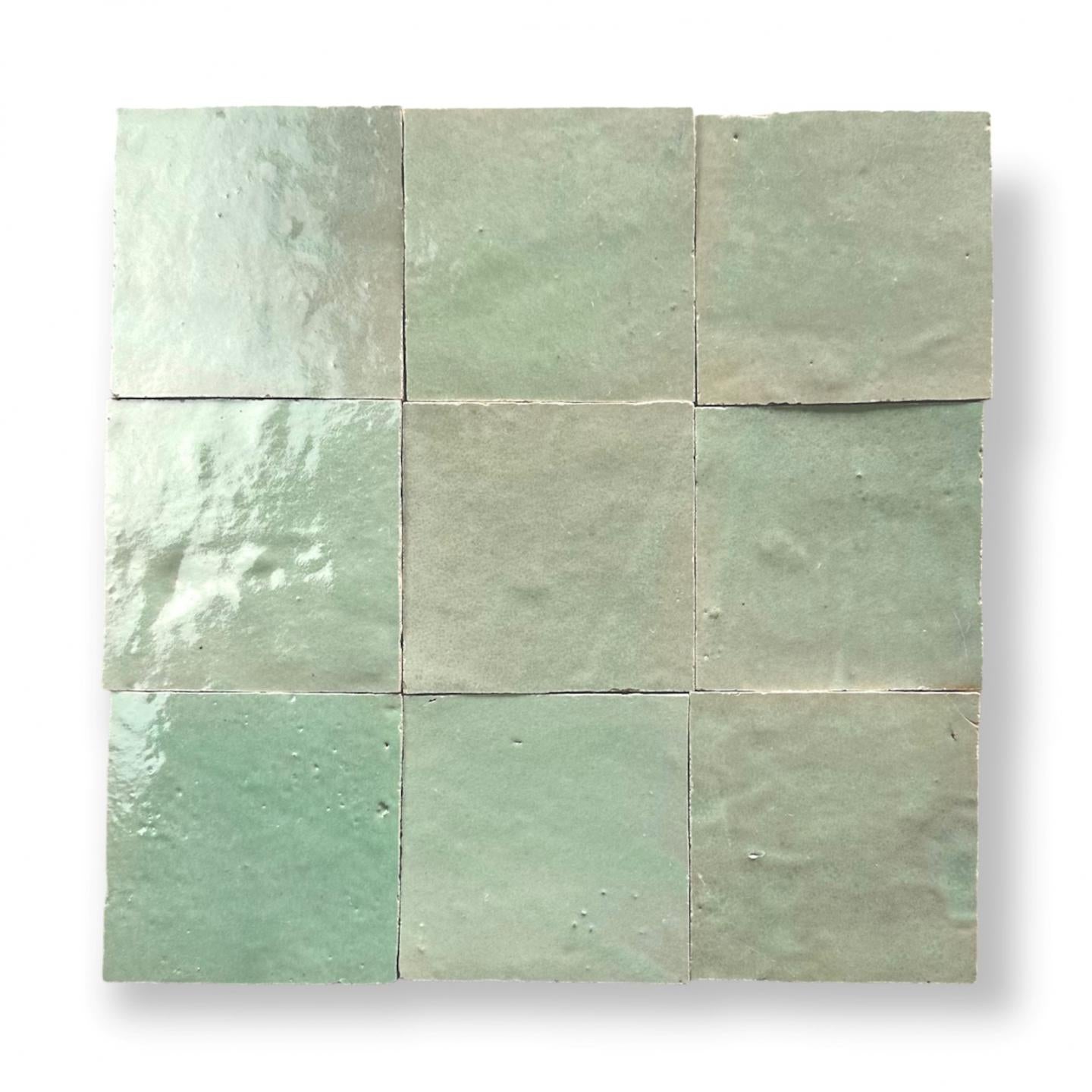 EXP1 Zellige ES 03 Vert Clair 10x10cm
