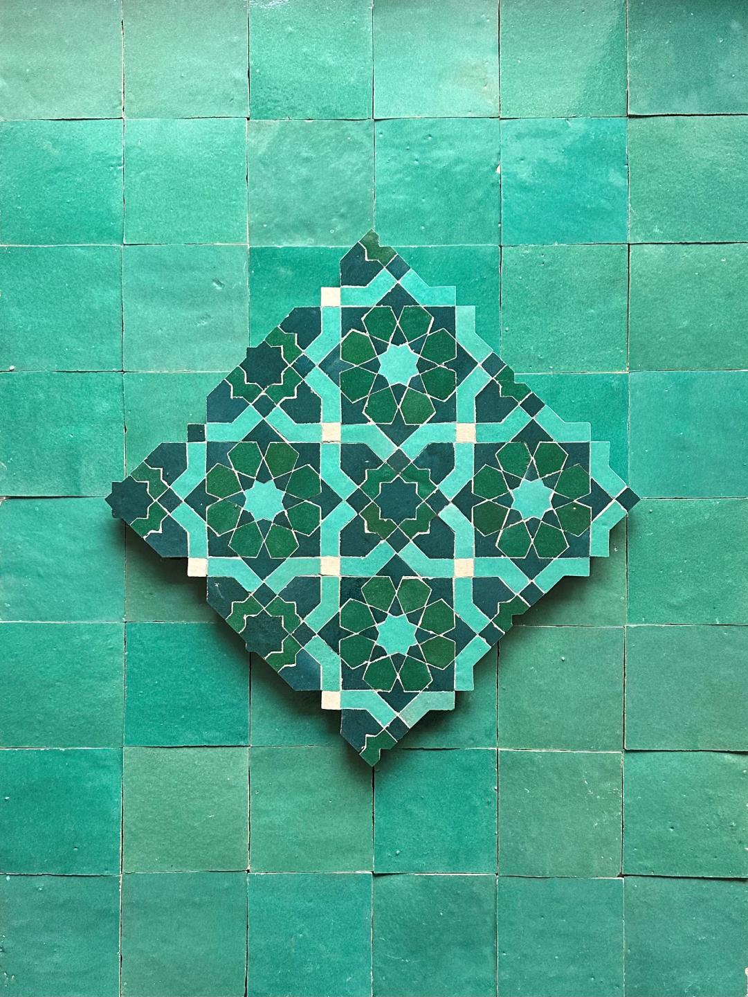 Zellige ES 05 Vert Ocean 10x10cm