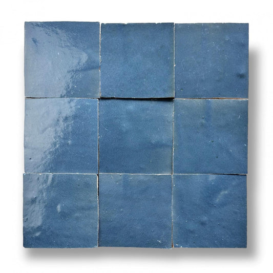 Zellige ES 23 Bleu Denim 10x10cm