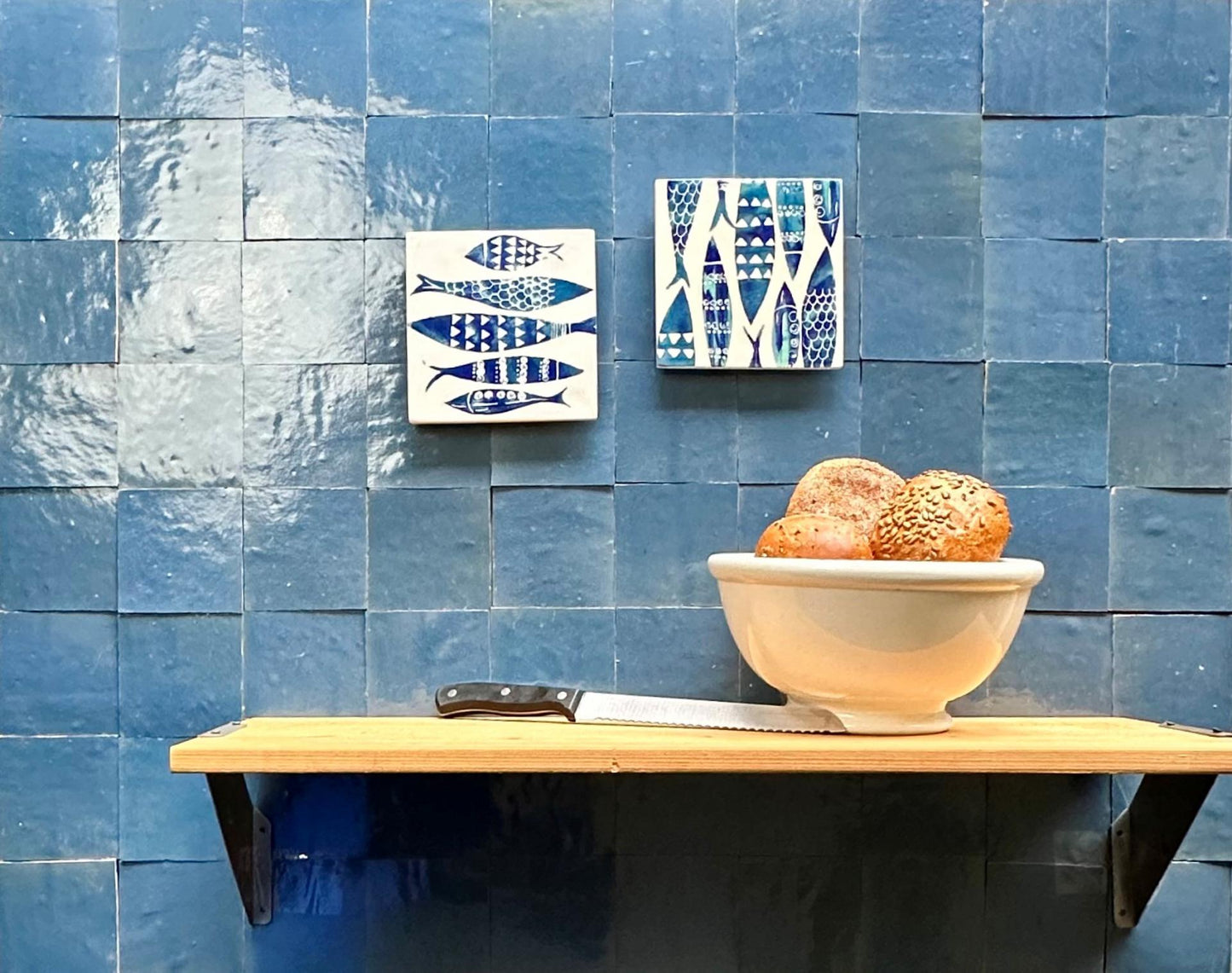 Zellige ES 23 Bleu Denim 10x10cm