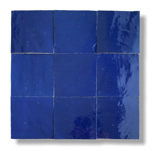 Zellige ES 24 Bleu Royale 10x10cm