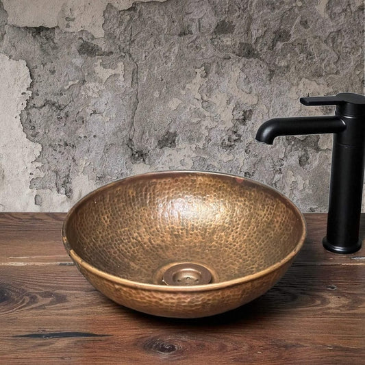 Aged Rustic Copper Washbasin