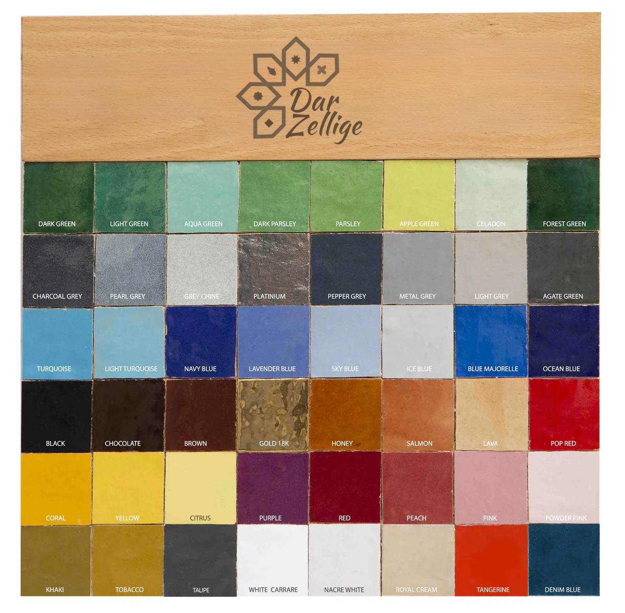 Zellige box Colors