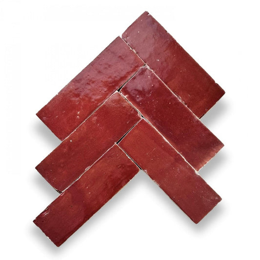 Zellige Bejmat ES-BJ-17  Rouge Medaillon