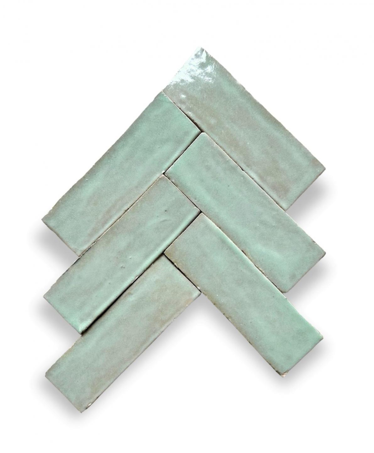 Zellige Bejmat ES-BJ-03 Vert Clair