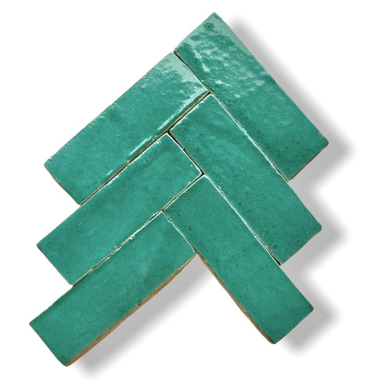 Zellige Bejmat ES-BJ-05 Vert Oceon
