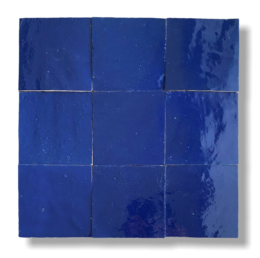 Zellige ES 24 Bleu Royale 10x10cm