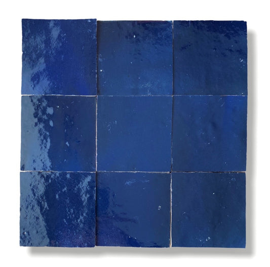 Zellige ES 25 Bleu de Nuit 10x10cm